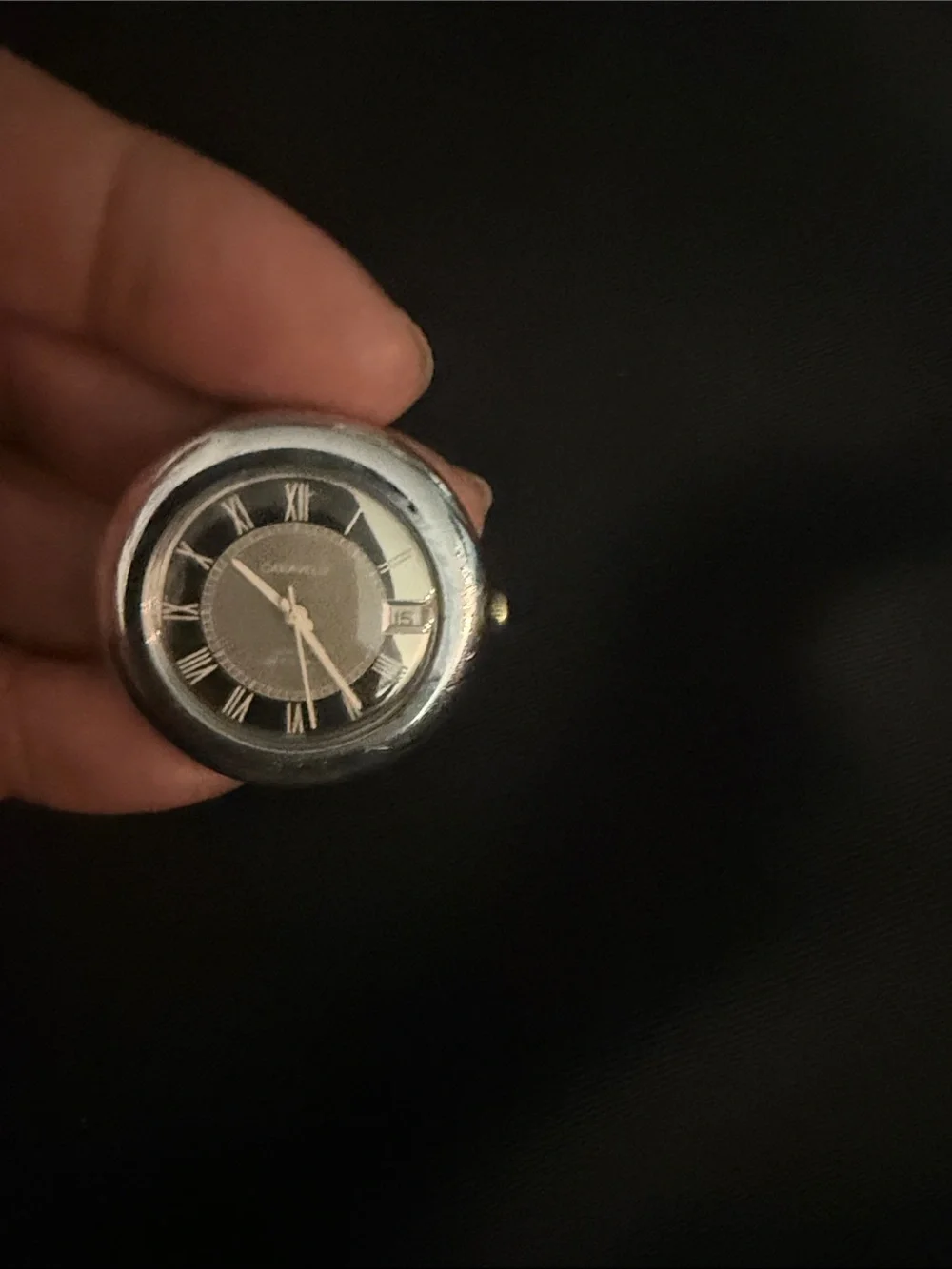 Vintage Caravelle Stainless Steel Mid Century Running Watch